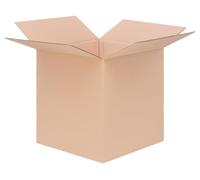 Cartons en double ondes, dimensions 500x500x500 mm, couleur marron, lot de 5