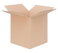 Cartons en double ondes, dimensions 600x600x600 mm, couleur marron, lot de 5