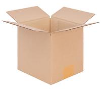 Cartons pliants de 15x15x15 cm, dimensions variables, couleur marron, lot de 25