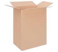 Cartons pliants, dimensions 430 x 285 x 570 mm, hauteur variable, couleur marron, lot de 25