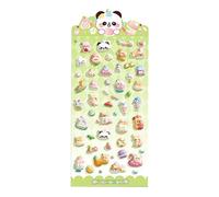 Cartoon Animals Magas Reward Stickers, Stickers en relief 3D, feuilles de décalcomanies de scrapbooking décoratives, pour faire des cahiers, cartes, boîtes de rangement décoratives, étuis de téléphone