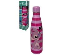 CARTOON Bouteille isotherme Stitch et Angel rose en acier inoxydable avec bouchon dévissable bouteille d'eau 500 ml en acier inoxydable pour enfants garçons