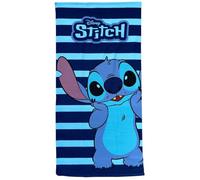 CARTOON Disney Serviette de plage pour enfant, 70 x 140 cm, microfibre 100 % polyester, séchage rapide, serviette de plage, piscine, bleu/bleu, idée cadeau