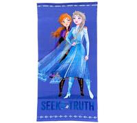 CARTOON Drap de plage Frozen II Elsa et Anna 140x70 cm Serviette douce en microspugne pour filles piscine plage