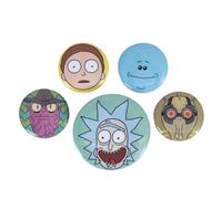 Cartoon Network Rick and Morty-Heads Lot de badges Multicolore 10 x 12,5 cm