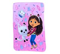 CARTOON Plaid Gabby's Dollhouse 100x150 cm couverture polaire pour enfants 100% polyester doux 210gsm