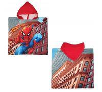 CARTOON Poncho Sea Peignoir en microcoton Plage Piscine 50 x 100 cm, Spiderman, taille unique