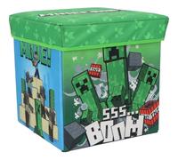 CARTOON Pouf pour enfants multifonction rangement pour objets pour s'asseoir 30 cm (Minecraft)