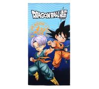 CARTOON Serviette de plage Dragon Ball Super 70 x 140 cm Serviette en microfibre 100 % polyester 240 GSM légère et absorbante pour mer et piscine