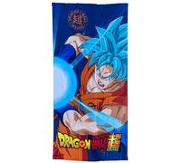 CARTOON Serviette de plage Dragon Ball Super Serviette en microfibre de polyester pour enfants 245 g/m² Taille 70 x 140 cm Plage piscine