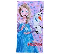 CARTOON Serviette de plage Frozen Disney Serviette de plage en microfibre pour enfants 140 x 70 cm
