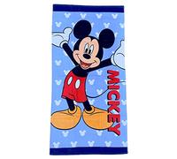 CARTOON Serviette de plage Mickey Mouse, Disney, Mickey Mouse, serviette en coton, plage, piscine, 70 x 140 cm