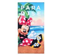 CARTOON Serviette de plage Minnie Disney en microfibre de polyester pour enfants 240 gsm taille 70 x 140 cm plage piscine
