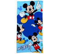 CARTOON Serviette de plage piscine plage Mickey Disney serviette en microfibre pour enfants 140 x 70 cm