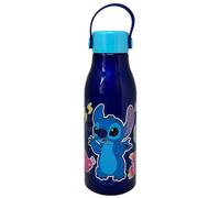 CARTOON Stitch Disney Gourde en aluminium pour enfants avec couvercle dévissable et poignée en silicone 760 ml