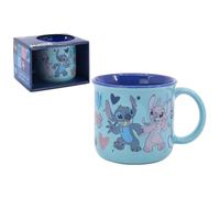 CARTOON Tasse Stitch et Angel Disney double couleur modèle mug en céramique tasse bol de petit déjeuner 355 ml pour enfants