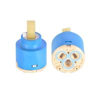 Cartouche à disques en céramique de 35 mm pour robinet, cartouche de rechange en céramique de 35 mm pour robinet de cuisine à douchette à poignée unique, valve de robinet en céramique