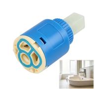 Cartouche Céramique 25 Mm Avec Pied Plat,Cartouche De Rechange Pour Robinets,Adaptée Aux Robinets De Cuisine Et De Lavabo,Matériaux Robustes,Filtration IntéGréE Et Installation Facile