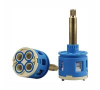 Cartouche céramique 37mm, cartouche à disque céramique pour robinet à 4 voies, cartouche de remplacement pour robinet de douche à poignée unique ou à deux poignées, valve de robinet (Model-85MM)