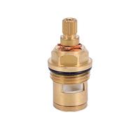 Cartouche céramique, robinet en laiton Cartouche à disque céramique G3/4" Remplacement de valve de robinet pour robinets de salle de bain et de cuisine (EE-Red-48MM)