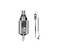 ECD Germany Élément Chauffant Électrique 600W Chrome avec Thermostat Régulateur de Température, Cartouche Chauffante pour Radiateur de Salle de Bain, Résistance Thermoplongeur pour Sèche-Serviettes