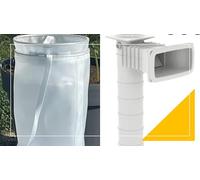 Cartouche Compatible Weltico C6 - EasyClean EasyFilter - 1 Poche Filtrante + 1 Sac de Balles Filtrantes + 1 Panier Skimmer Préfiltre - Filtration Fine Réutilisable