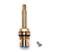 Cartouche de disque de tige céramique en laiton pour robinet de remplacement quart de tour 1/2“ x 83mm x 10mm pour robinet salle de bain et cuisine, cartouches robinet en laiton (Blue)