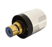 Cartouche de douche thermostatique et poignée pour mitigeur en T - Valve en laiton pour noyau avec tête ABS chromée pour contrôle du débit de baignoire et réparation
