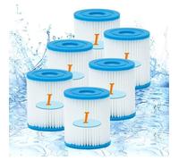 Cartouche de filtration de piscine type I pour Bestway Taille 1 - Lot de 6 - Qualité supérieure