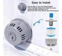 Cartouche de Filtration P6653 - Cartouche avec Porte-Filtre pour Spa Gonflable (Lay-Z-Spa Miami 54123)