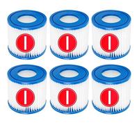 Cartouche de Filtre de Piscine Compatible avec Best-Way 58381 la Pompe de Filtration, Lot de 6 filtres de Rechange