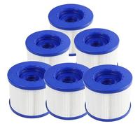 Cartouche de filtre de piscine de rechange pour spa Wave - Accessoires de filtre gonflable pour jacuzzi d'hiver - 6 pièces