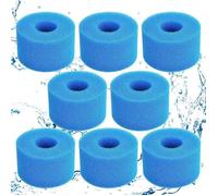 Cartouche de Filtre en Mousse - S1 - Filtration Efficace - 8PCS - Piscine et Spa - Blanc