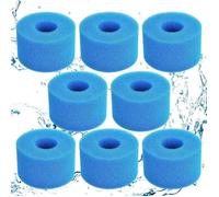 Cartouche de filtre S1 filtration efficace 8PCS forme rectangulaire blanc piscine et spa