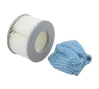 Cartouche de filtre spa avec filet de protection pour jacuzzi MSpa - Filtre à eau plissé de rechange pour Aurora pour Camaro Alpine - 10,6 cm de diamètre version améliorée