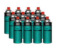 Cartouche de gaz - 12 pièces - 250gr - Gaz butane Bouteille Universelle à valve - Camping INTEC