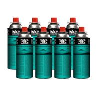 Cartouche de gaz - 8 pièces - 250gr - Gaz butane Bouteille Universelle à valve - Camping INTEC