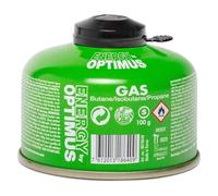Cartouche de gaz Optimus 100 g - Mélange Butane/isobutane/Propane (50/25/25) pour réchauds de Camping | Taille S avec protège-Valve | Cartouche à Visser EN417