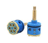 Cartouche de rechange pour mitigeur de douche 36 mm, cartouches à disques en céramique à 6 voies pour mitigeurs de douche à deux poignées, valve de robinet en céramique