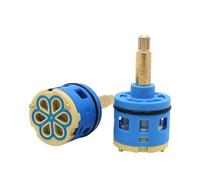 Cartouche de rechange pour mitigeur de douche 36 mm, cartouches à disques en céramique à 6 voies pour mitigeurs de douche à deux poignées, valve de robinet en céramique