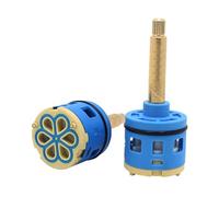 Cartouche de rechange pour mitigeur de douche 36 mm, cartouches à disques en céramique à 6 voies pour mitigeurs de douche à deux poignées, valve de robinet en céramique