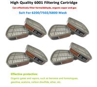 Cartouche de respirateur organique 6001, filtre en coton 5N11, ensemble 501, remplacement pour masque à gaz 3m 6200/6800/7502, accessoires de masque de peinture 1 pair