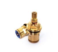 Cartouche de robinet, cartouche à disque en laiton et céramique, remplacement de valve de robinet, quart de tour, G1/2" x 70 mm x 10 mm, longueur de cannelure, 20 dents (DD-47MM)
