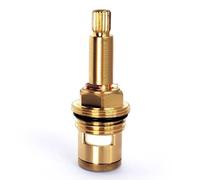 Cartouche de robinet, cartouche à disque en laiton et céramique, remplacement de valve de robinet, quart de tour, G1/2" x 73 mm x 9 mm, longueur de cannelure, 20 dents (OO-Red-70MM)