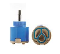 Cartouche de robinet en céramique 35mm pour robinet de cuisine à poignée unique, cartouches à disques en céramique 40mm pour salle de bains, robinet de lavabo et douche, valves de robinet en céramique