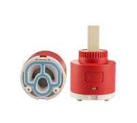 Cartouche de robinet en céramique de 40 mm rechange, cartouche à disques en céramique compatible avec robinets à poignée unique, idéale pour éviers de cuisine, baignoires et lavabos