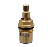 Cartouche de Robinet en Céramique en Laiton 1/4 Tour 20 Cannelures Remplacement de Valve de Robinet Pour Robinets de Douche Avec Rondelles Kit Réparation Joints Presse-étoupe