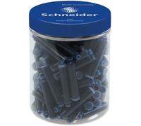 Cartouche d'encre Bleu Pot 100 - SCHNEIDER - Fermées à l'aide d'une bille - Cyan - Bleu - 100
