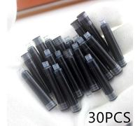 Cartouche D'encre Bleue Et Noire Jetable, Lot De 30 Pièces, Lot De Cartouches D'encre, Stylo, Longueur, Vente En Gros
