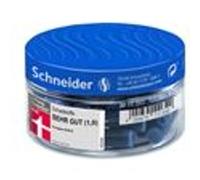 Schneider 6703 Cartouches d'encre (cartouches standard pour stylos, effaçables) bleu royal, 30 pièces
